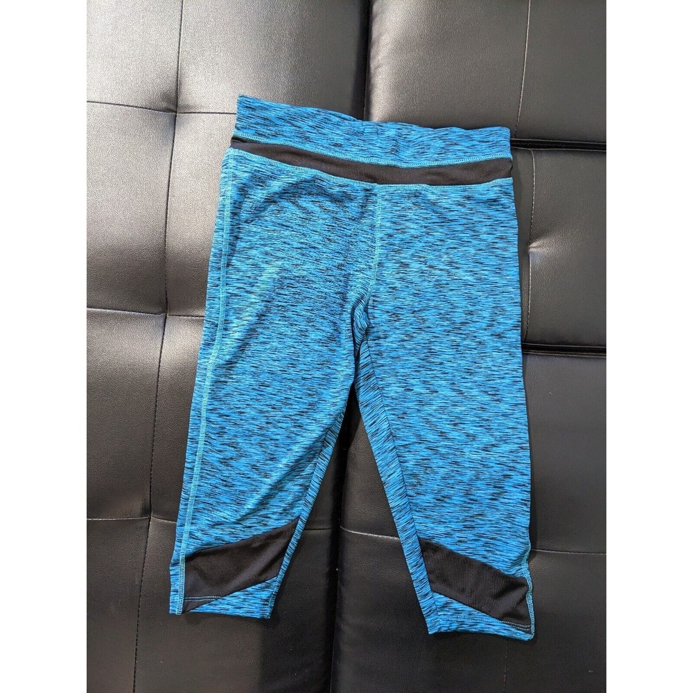 Beverly Hills Polo Blue Club Capri Legging Womens M EUC